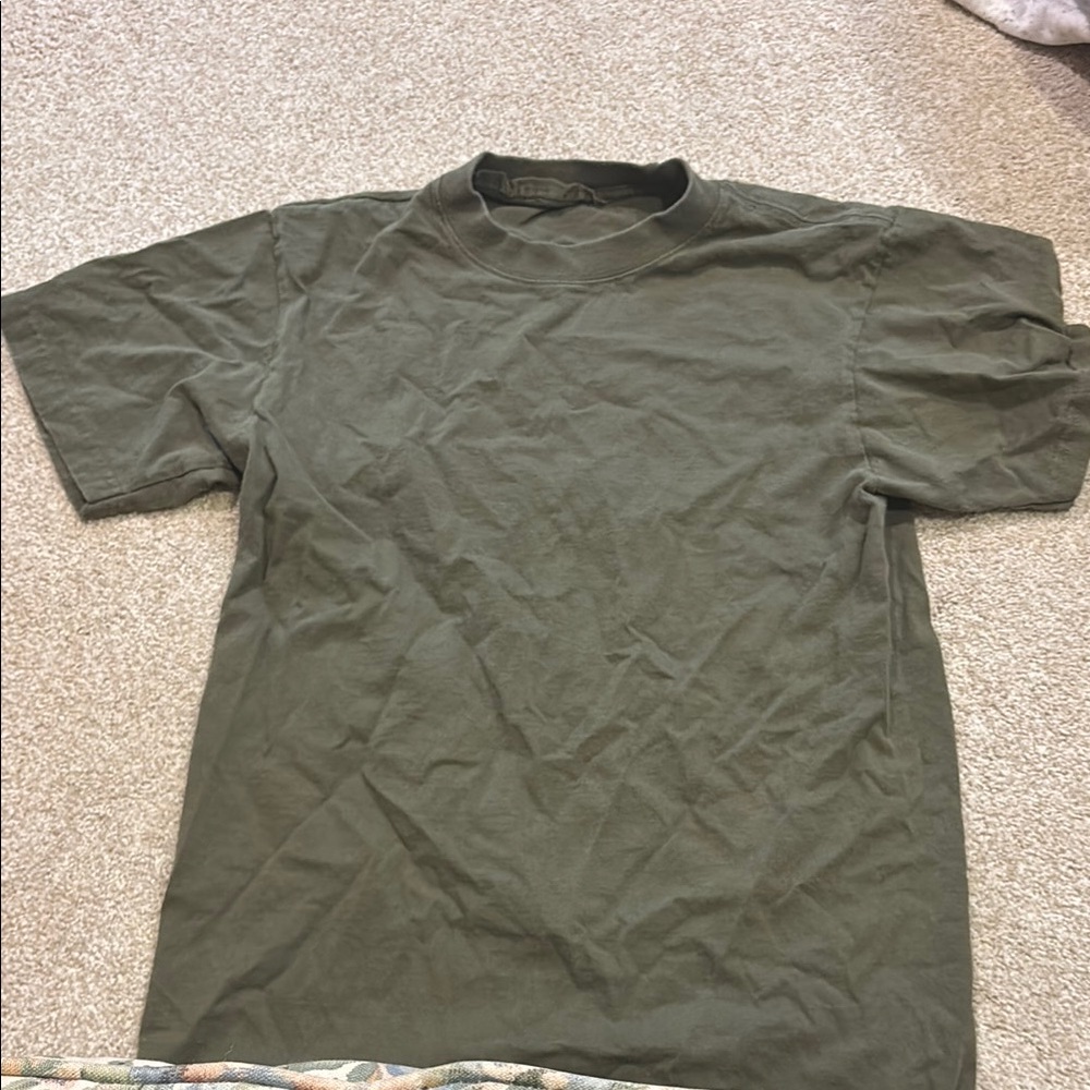 H&M Dark Green Men's Short Sleeve Tee